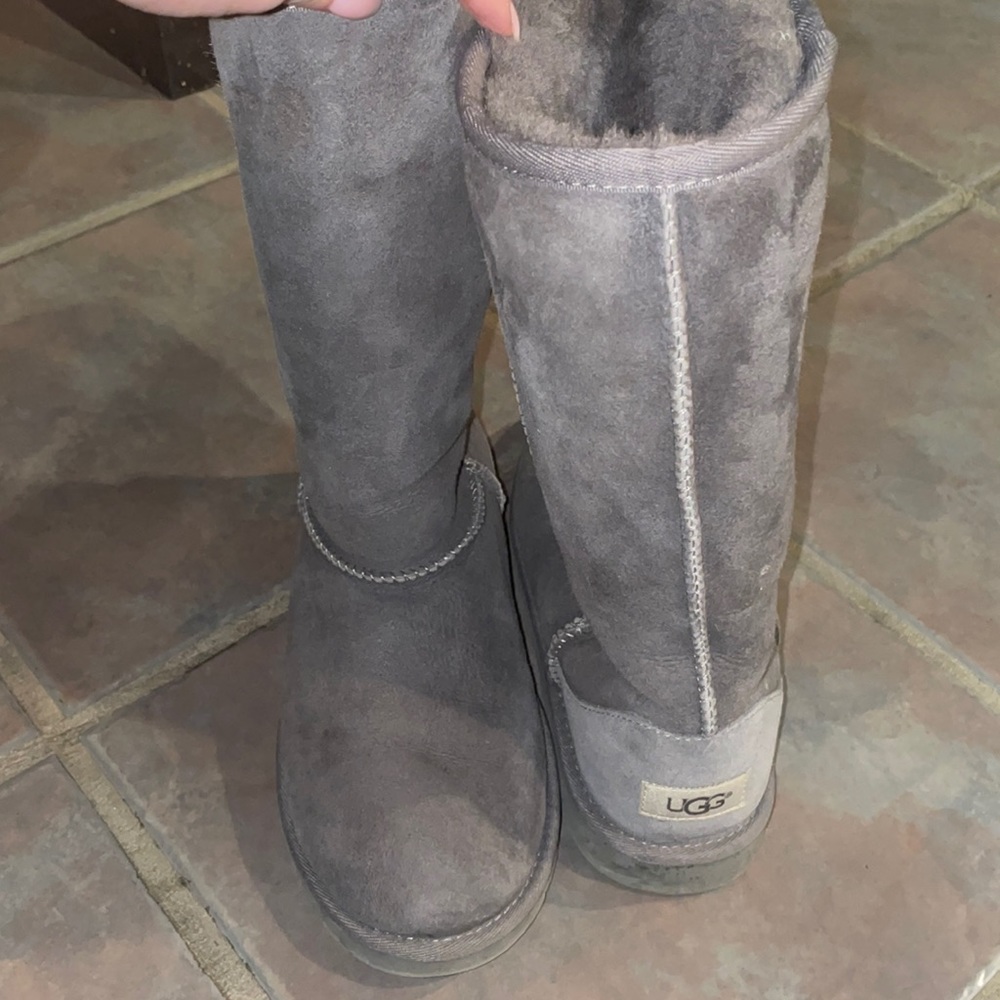 Grey tall ugg boots